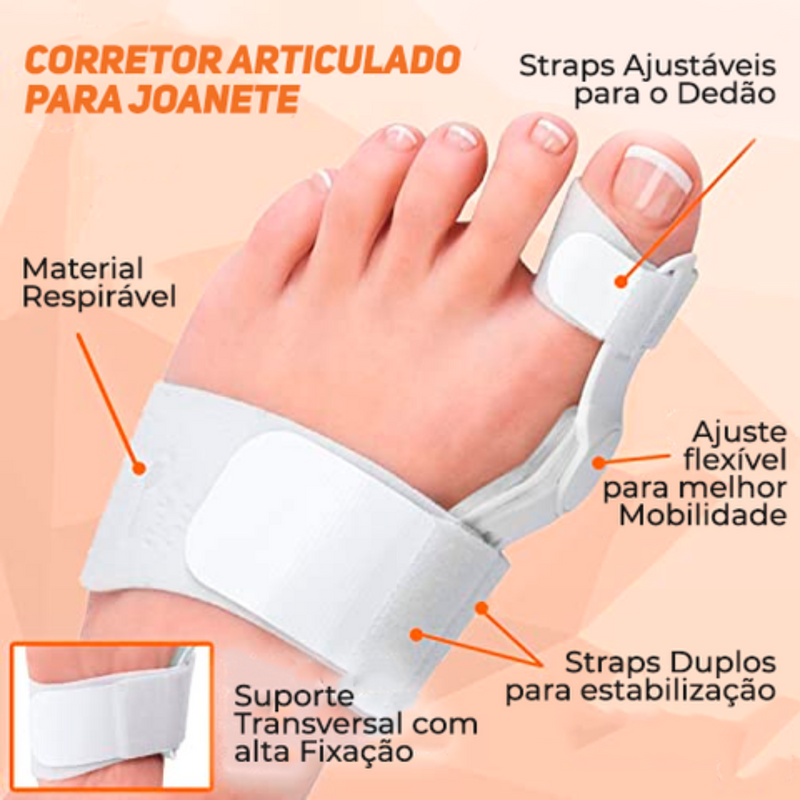 Corretor Ortopédico Articulado De Joanete - COMPRE 1 LEVE 2 BLACK FRIDAY